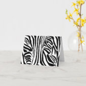 Zebra-Muster Karte (Gelbe Blume)