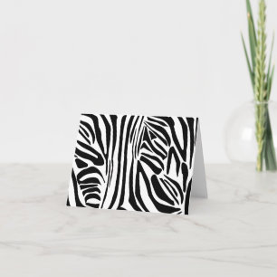 Zebra-Muster Karte
