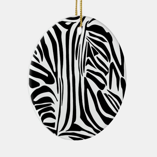 Zebra-Muster Keramik Ornament (Rechts)