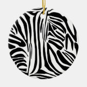 Zebra-Muster Keramik Ornament (Vorne)