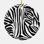 Zebra-Muster Keramik Ornament (Hinten)