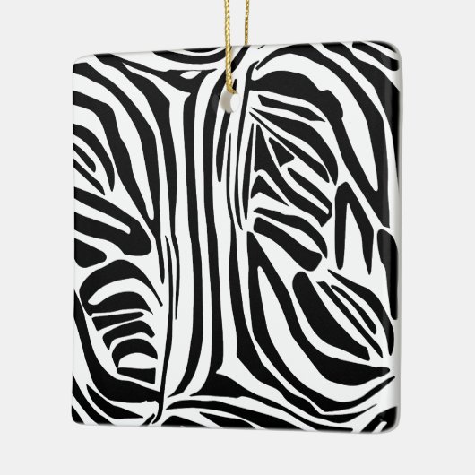 Zebra-Muster Keramikornament (Links)