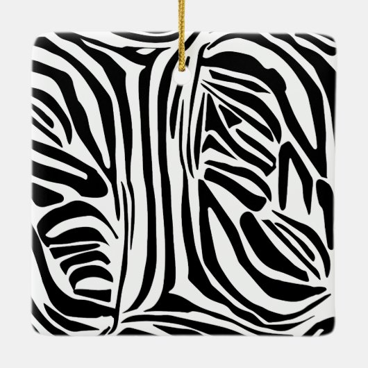 Zebra-Muster Keramikornament (Rückseite)