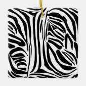 Zebra-Muster Keramikornament (Vorderseite)