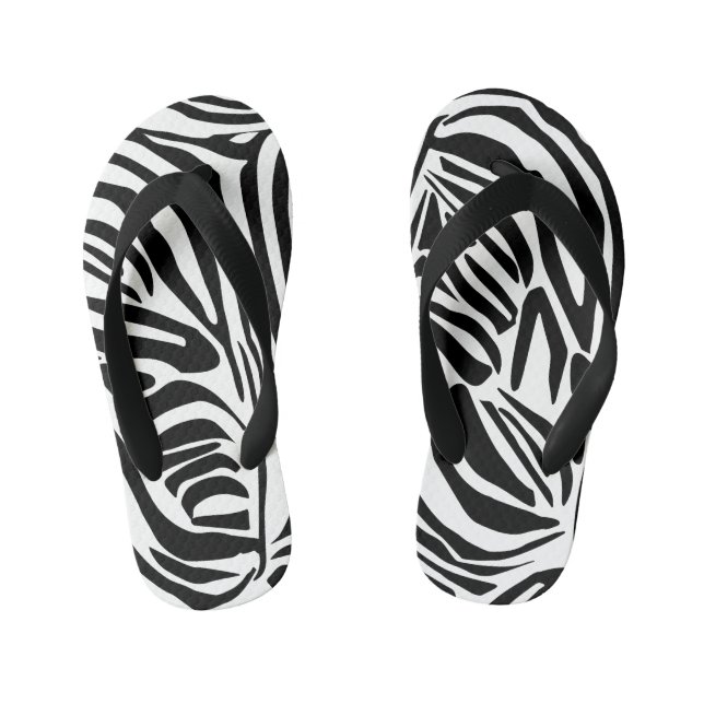 Zebra-Muster Kinderbadesandalen (Fußbett)