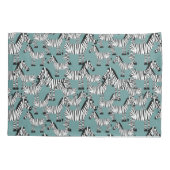 Zebra-Muster Kissenbezug (Rückseite-Links)