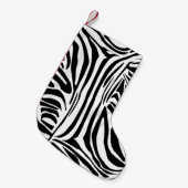 Zebra-Muster Kleiner Weihnachtsstrumpf (Vorderansicht (hängend))