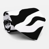 Zebra-Muster Krawatte (Gerollt)