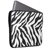Zebra-Muster-Laptop-Hülse Laptopschutzhülle (Vorne Rechts)