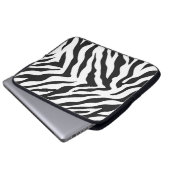Zebra-Muster-Laptop-Hülse Laptopschutzhülle (Vorne Knopf)