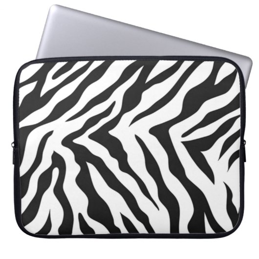 Zebra-Muster-Laptop-Hülse Laptopschutzhülle (Vorderseite)