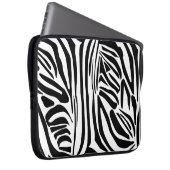 Zebra-Muster Laptopschutzhülle (Vorne Rechts)