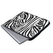 Zebra-Muster Laptopschutzhülle (Vorne Knopf)