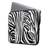 Zebra-Muster Laptopschutzhülle (Vorderseite Links)