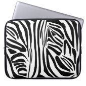 Zebra-Muster Laptopschutzhülle (Vorderseite)