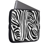 Zebra-Muster Laptopschutzhülle (Vorne Rechts)
