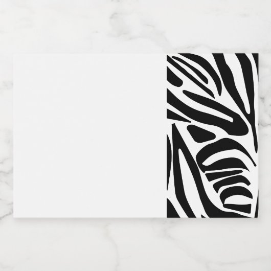 Zebra-Muster Lebensmitteletikett (Einzelnes Label)