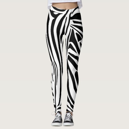 Zebra-Muster Leggings (Vorderseite)