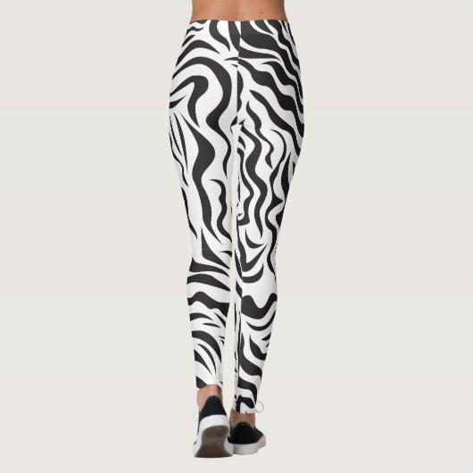 Zebra-Muster Leggings (Rückseite)