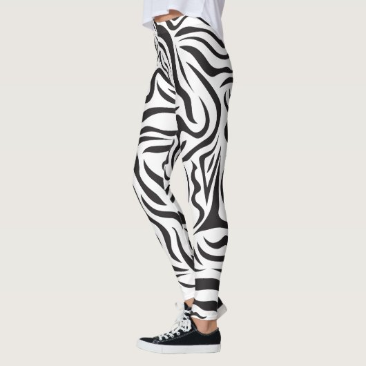 Zebra-Muster Leggings (Links)