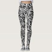 Zebra-Muster Leggings (Vorderseite)