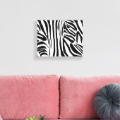 Zebra-Muster Leinwanddruck (Insitu (Wohnzimmer))