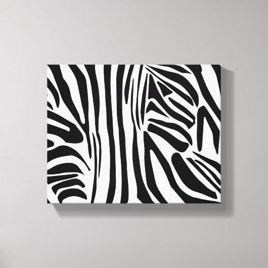 Zebra-Muster Leinwanddruck (Vorderseite)