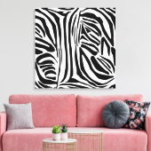 Zebra-Muster Leinwanddruck (Insitu (Wohnzimmer))