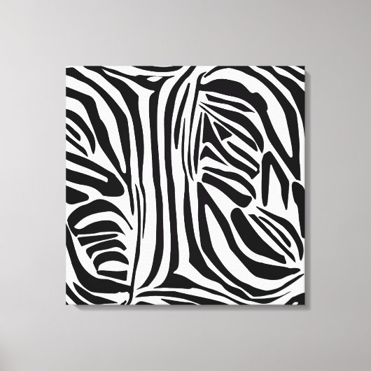Zebra-Muster Leinwanddruck (Vorderseite)