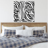 Zebra-Muster Leinwanddruck (Insitu (Schlafzimmer))
