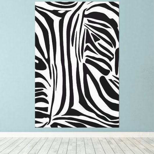Zebra-Muster Leinwanddruck (Insitu (Holzboden))