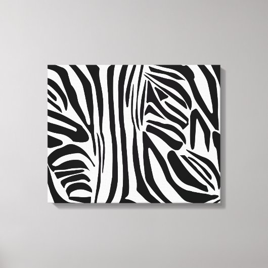 Zebra-Muster Leinwanddruck (Vorderseite)