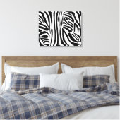 Zebra-Muster Leinwanddruck (Insitu (Schlafzimmer))