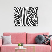 Zebra-Muster Leinwanddruck (Insitu (Wohnzimmer))