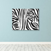 Zebra-Muster Leinwanddruck (Insitu (Holzboden))