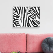 Zebra-Muster Leinwanddruck (Insitu (Wohnzimmer))