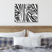 Zebra-Muster Leinwanddruck (Insitu (Schlafzimmer))