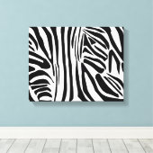 Zebra-Muster Leinwanddruck (Insitu (Holzboden))