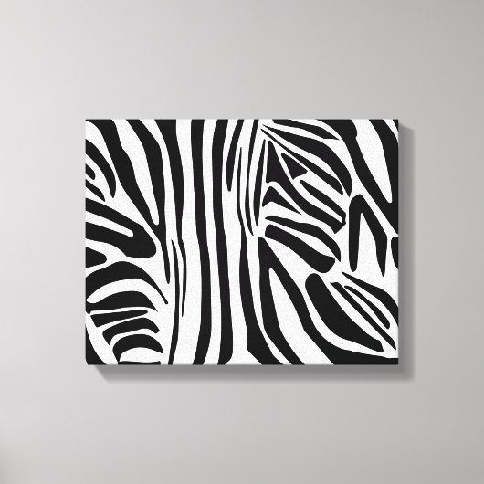 Zebra-Muster Leinwanddruck (Vorderseite)