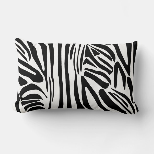 Zebra-Muster Lendenkissen (Vorderseite)