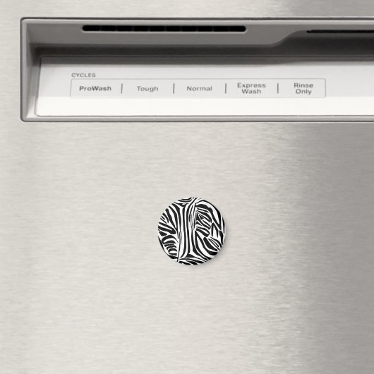 Zebra-Muster Magnet (In Situ (Geschirrspüler))