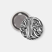 Zebra-Muster Magnet (Vorderseite/Rückseite)