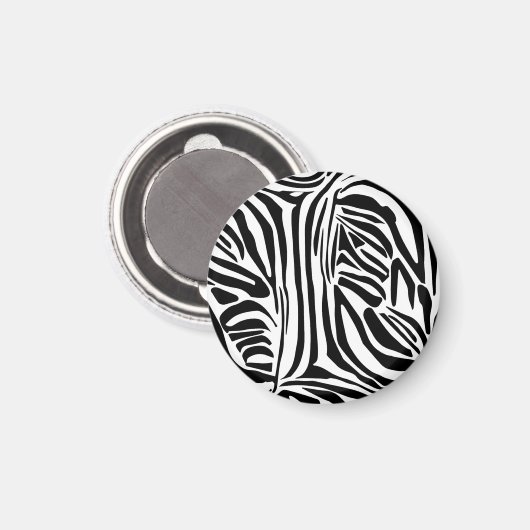 Zebra-Muster Magnet (Vorderseite/Rückseite)
