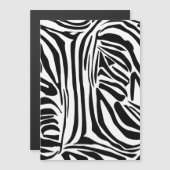 Zebra-Muster Magneteinladung (Vorne/Hinten)