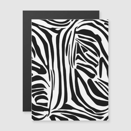 Zebra-Muster Magnetkarte (Vorne/Hinten)