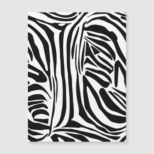 Zebra-Muster Magnetkarte (Vorderseite)
