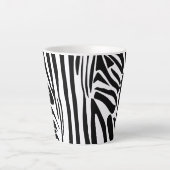 Zebra-Muster Milchtasse (Vorderseite)