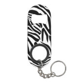 Zebra-Muster Mini Flaschenöffner (Rückseite)