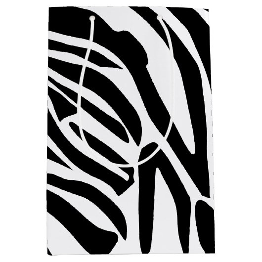 Zebra-Muster Mittlere Geschenktüte (Vorderseite)