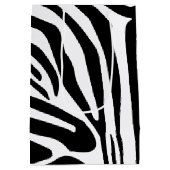 Zebra-Muster Mittlere Geschenktüte (Rückseite)